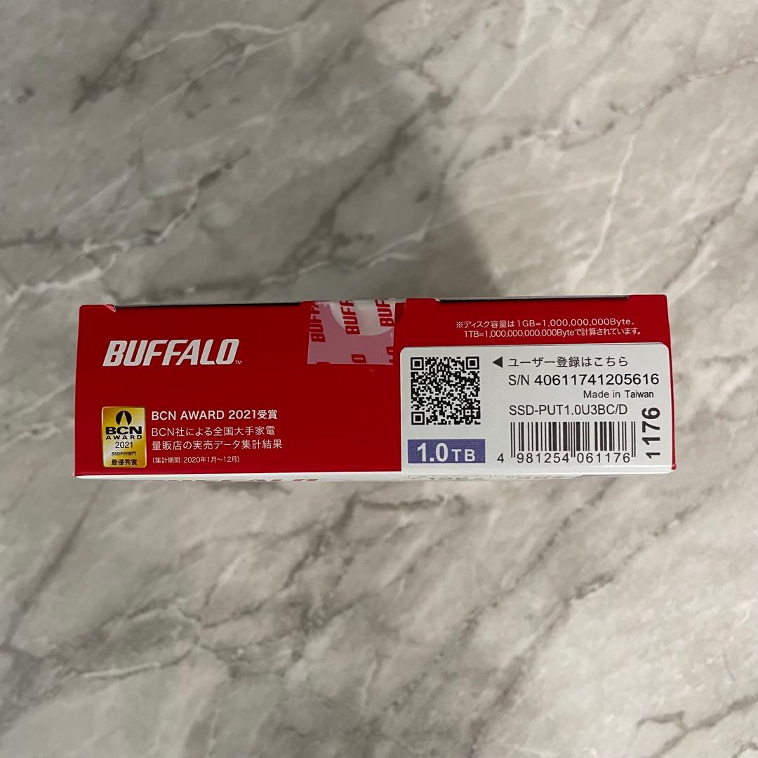 バッファロー　ポータブルSSD 1.0TB SSD-PUT1.0U3-BKC