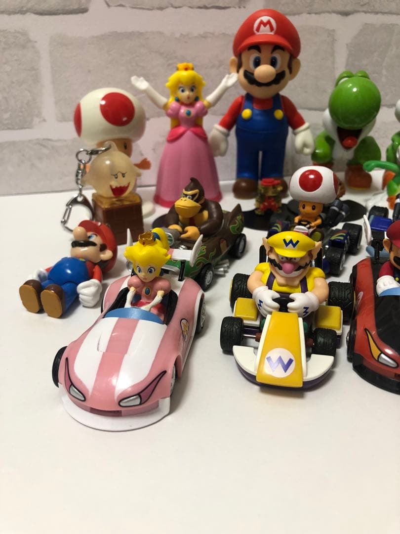 スーパーマリオ マリオカート フィギュア まとめてセット - メルカリ