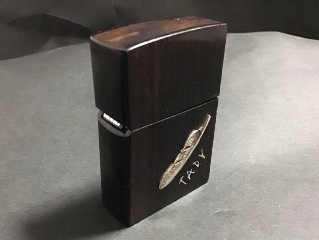 TADY(TADY&KING) フェザーzippoライター ZIPPO ジッポー TADY&KING フェザー 着火確認済み - 中古ファッション