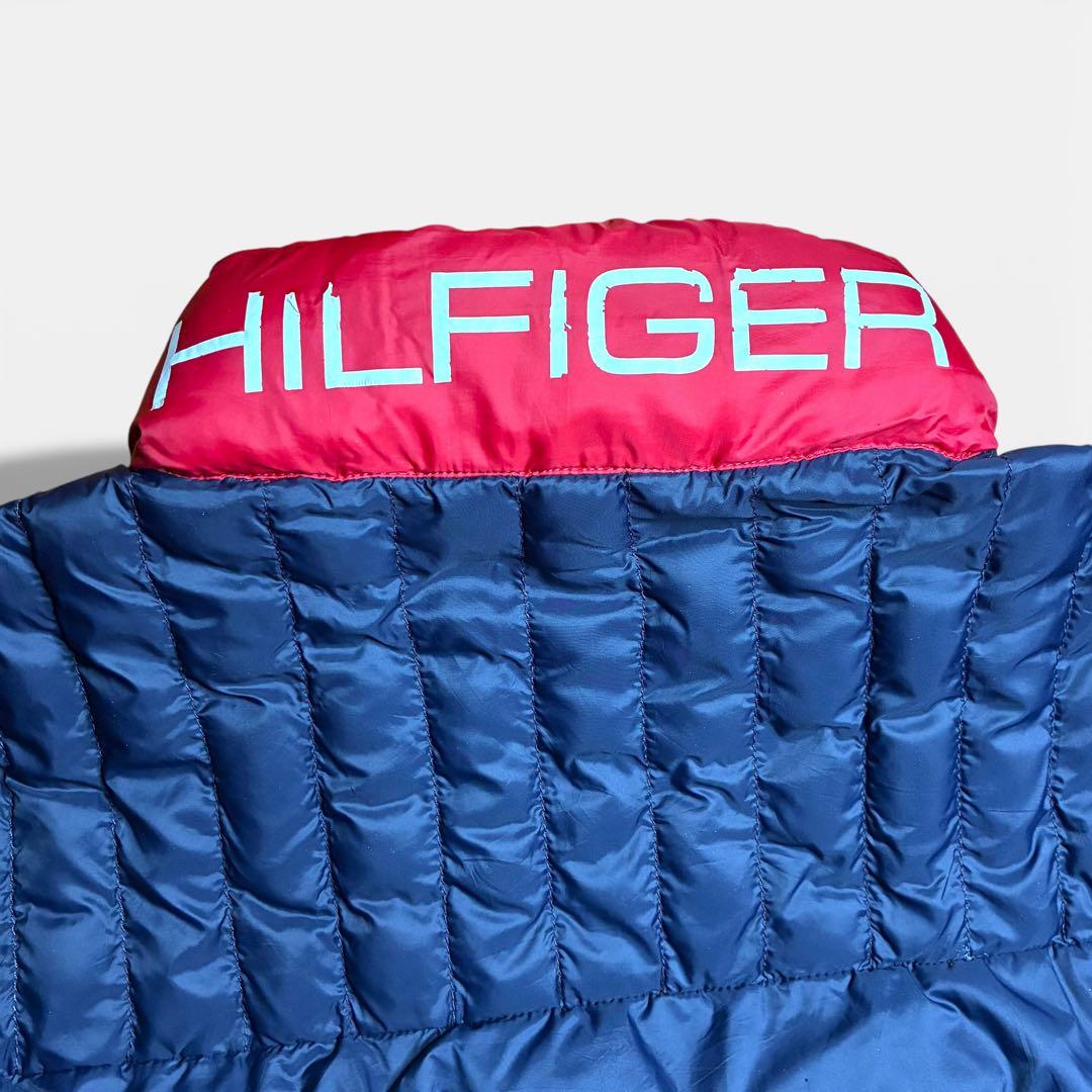 極美品】トミーヒルフィガー パッカブル 中綿ジャケット トリコロール