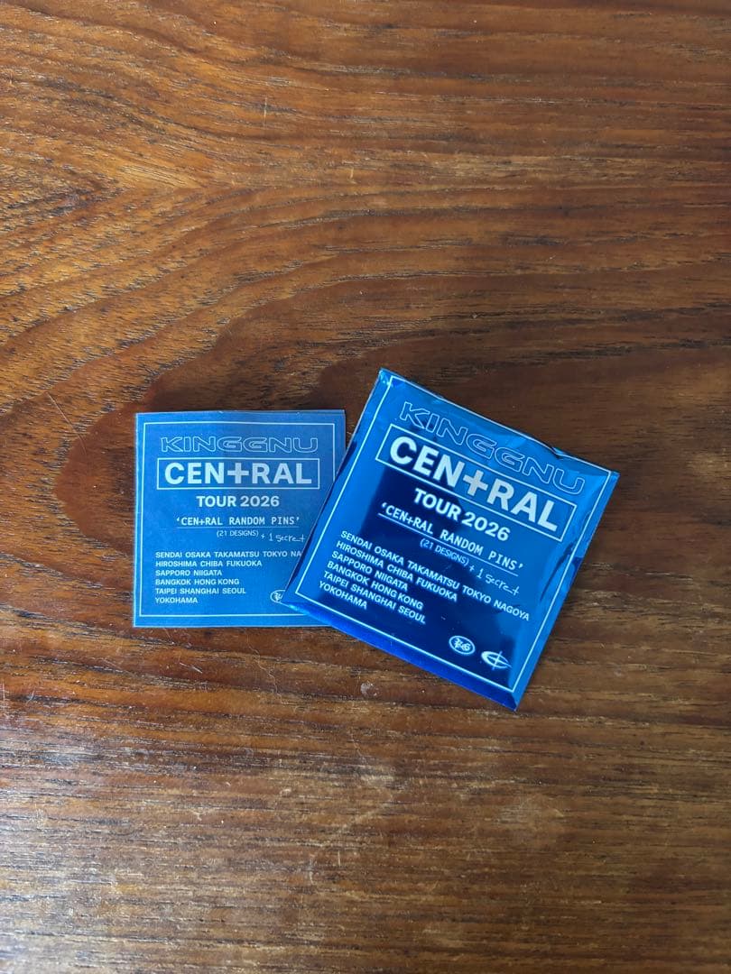 KING GNU CEN+RAL TOUR 2026 バッジ・カードセット - メルカリ