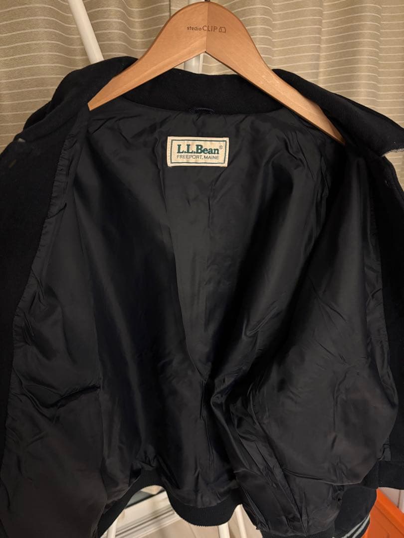 L.L.Bean ネイビー スタジャン