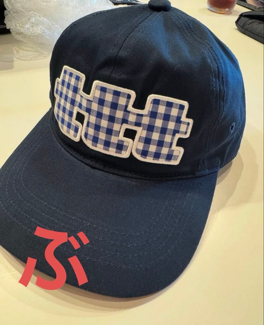 TTT gingham check logo cap ギンガムチェック キャップ - メルカリ