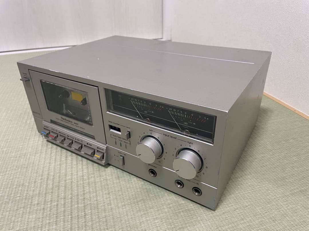【希少】　Technics RS-M07 カセットデッキ シルバー　即日発送！ Technics RS-M07 カセットデッキ 昭和レトロ オーディオ機器 即日発送