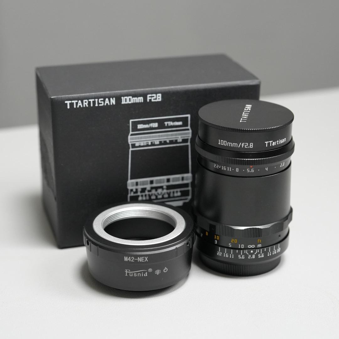 【ほぼ新品】TTArtisan 100mm F2.8（M42／Eマウント） NEWS: TTArtisan Releases Bubble Bokeh 100mm F2.8 M42 Mount Lens