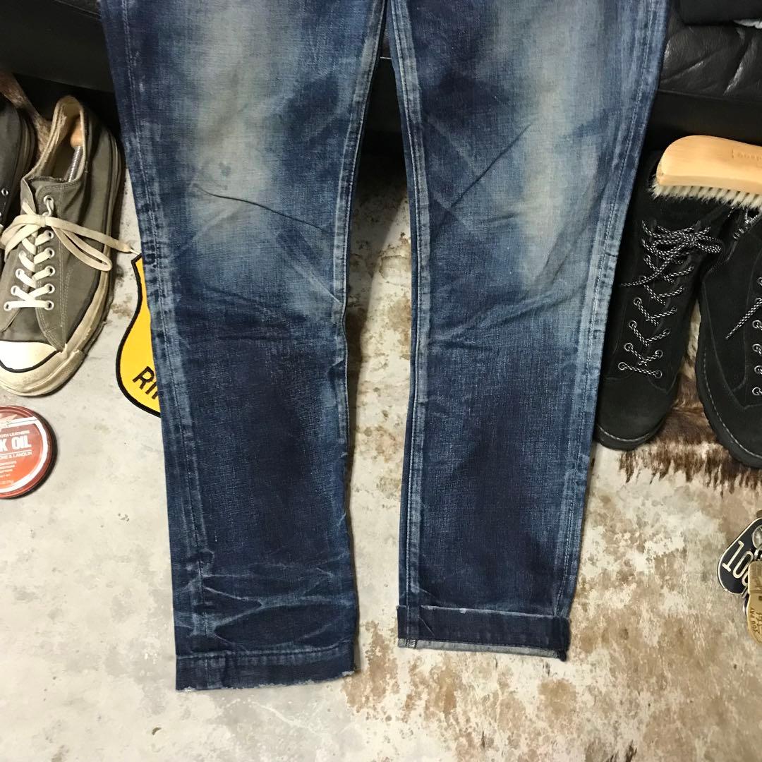 ［希少／完売モデル］M《★ WTAPS ★》美品 ヴィンテージフェード加工デニム