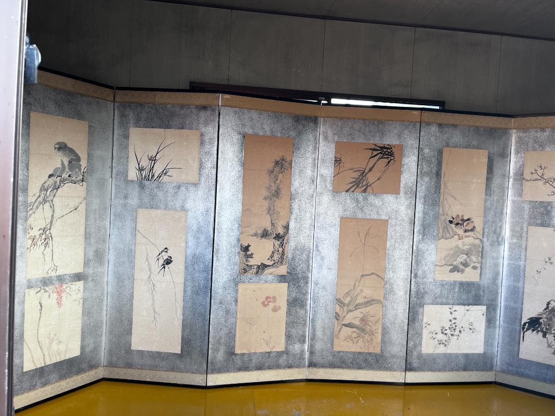 ★直接引き取り限定★屏風　日本画　風景画　詳細不明 日本画・掛軸/屏風 韃靼人狩猟図の買取実績｜美術品・骨董品買取こたろう