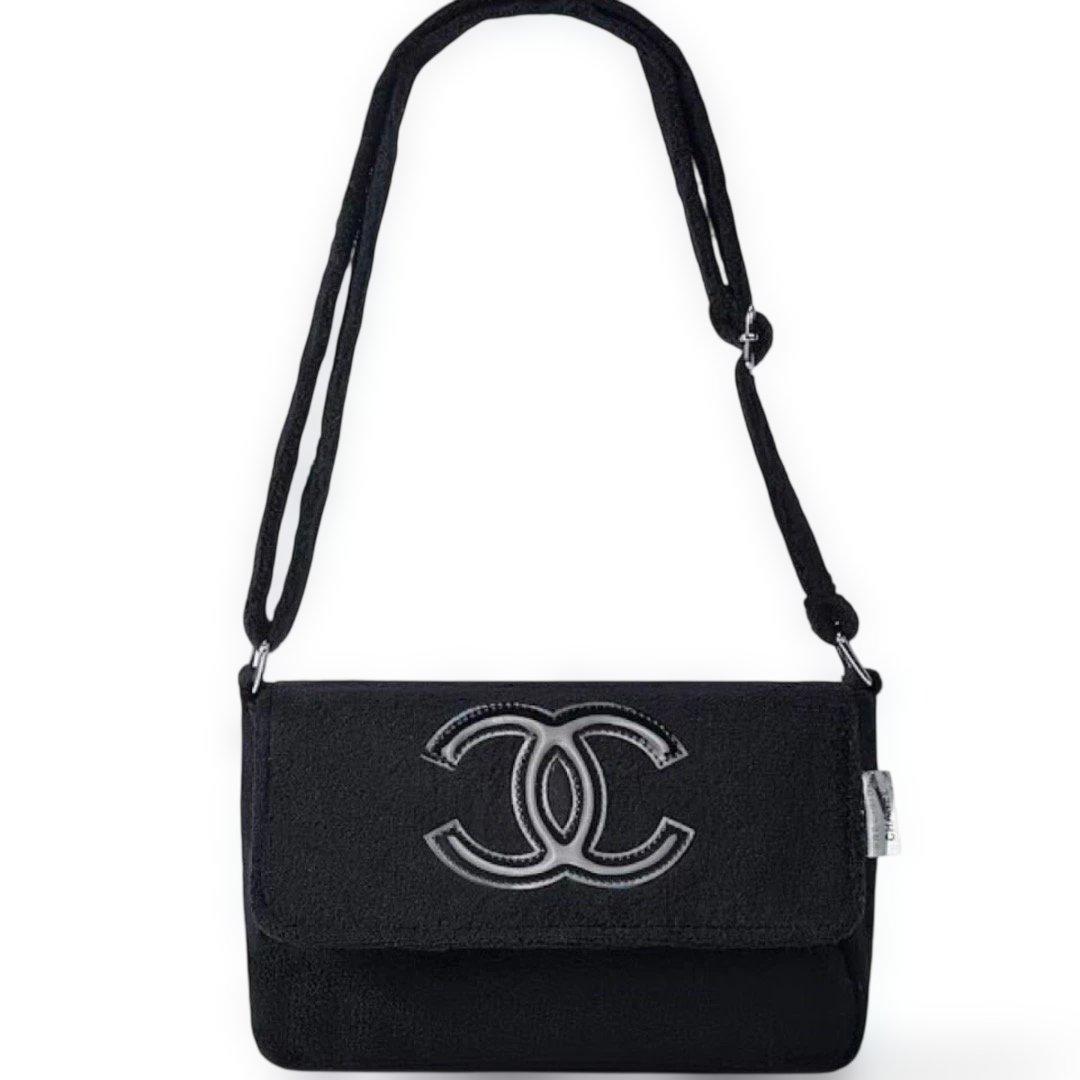 CHANEL ブラック ショルダーバッグ CHANEL マトラッセ 25 ダブルフラップダブルチェーン 2010年頃