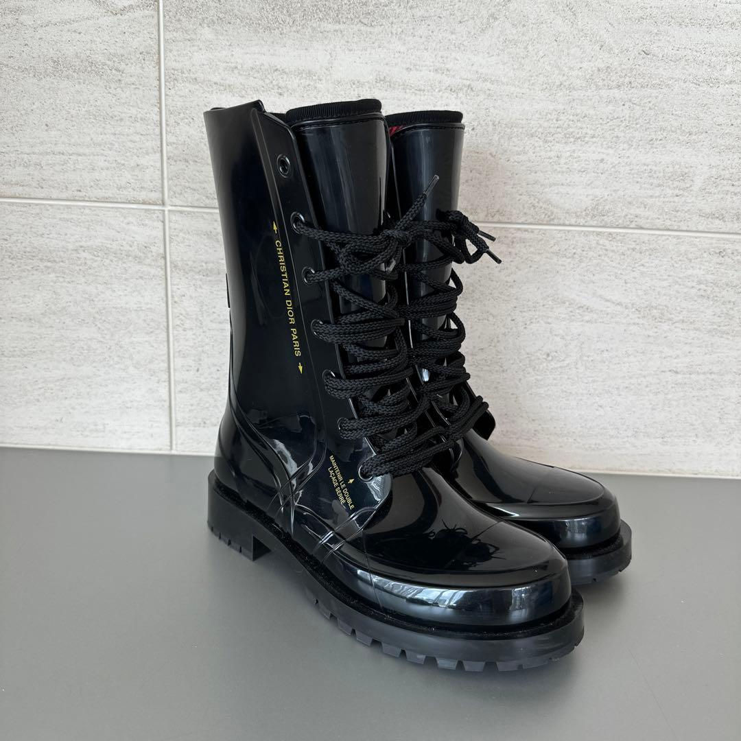 新品！Dior ブラック レインシューズ