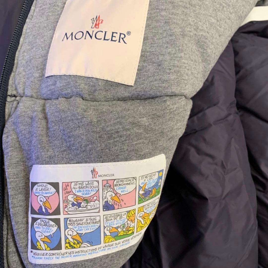 美品】MONCLER（モンクレール）おくるみ ネイビー - メルカリ