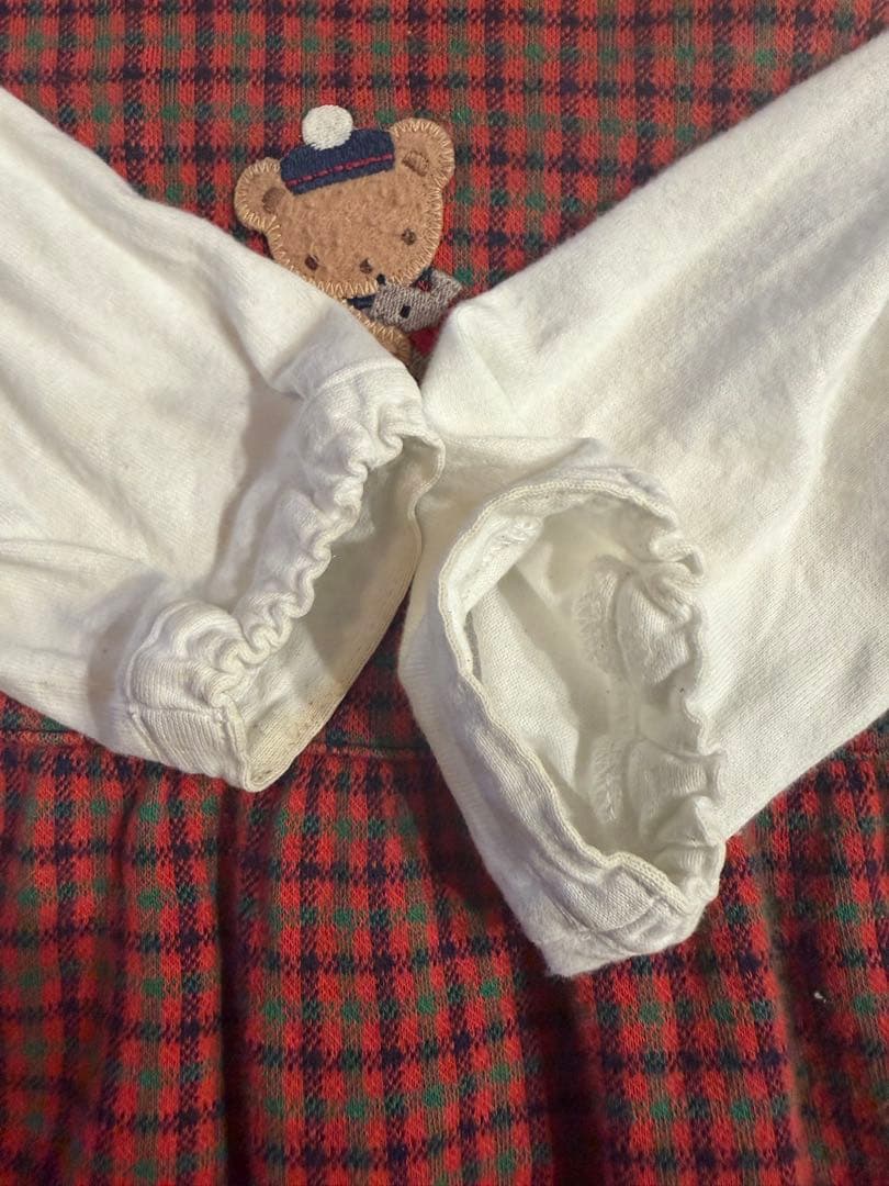 ファミリア Familiar 80 日本製 ロンパース 赤チェック - メルカリ