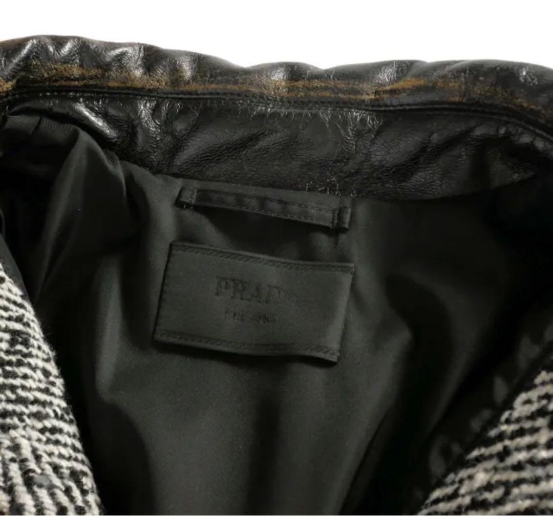 プラダ PRADA 24AW ウールブレンド ジャケット コート グレー - メルカリ
