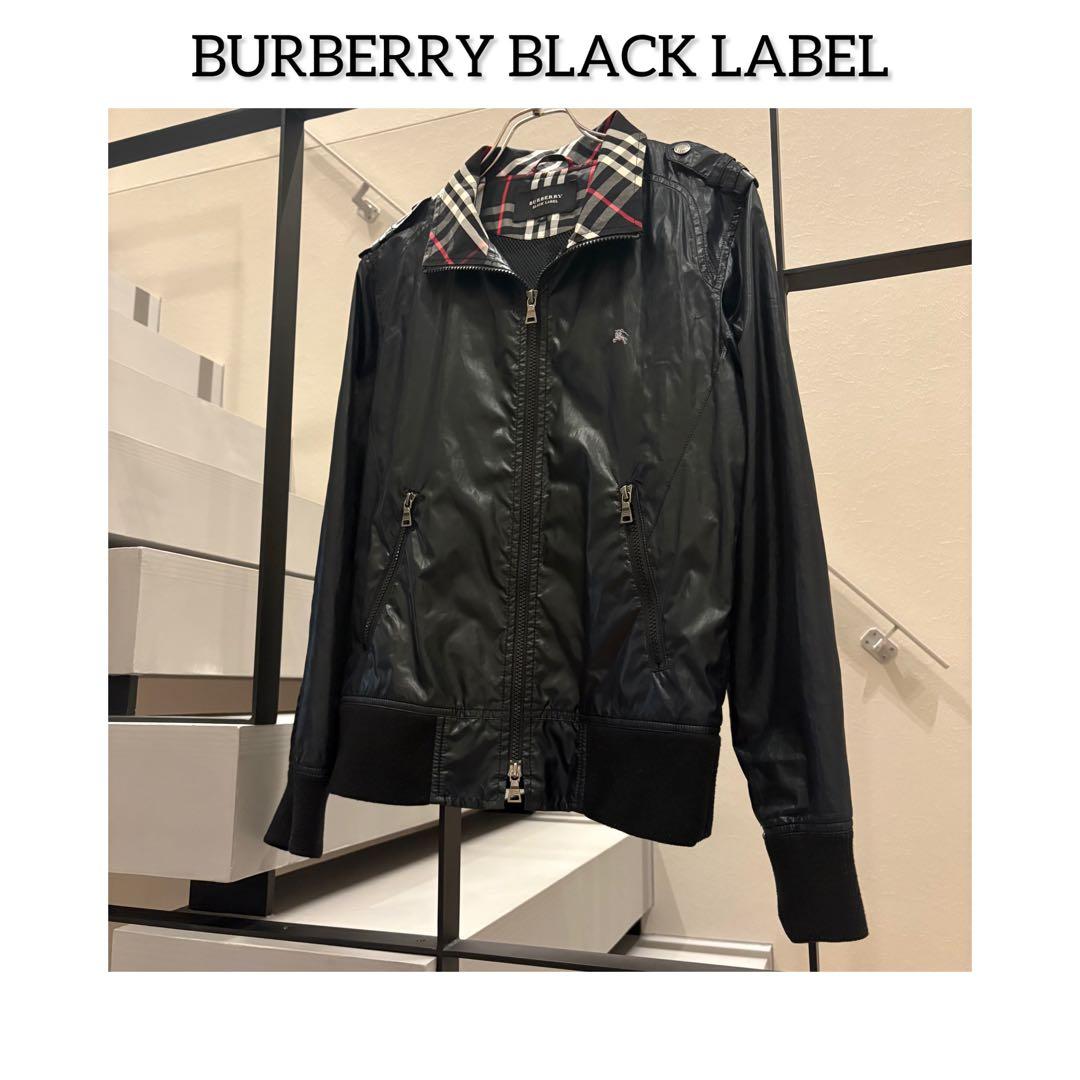 Burberry black label ナイロンジャケット　ノバチェック 美品✨バーバリーブラックレーベル ナイロンジャケット 2way ノバ