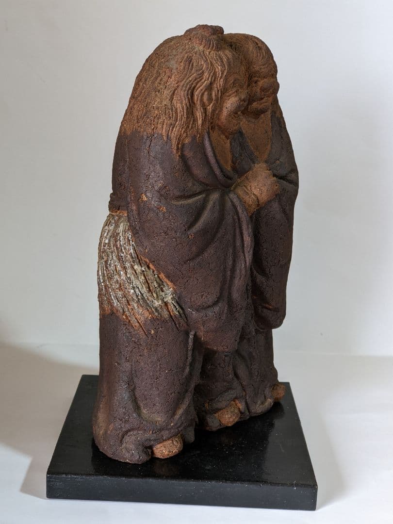 ⭐超希少！ 唐津焼 寒山拾得像 仏像 置物 仏教美術 遺品少数 古美術品