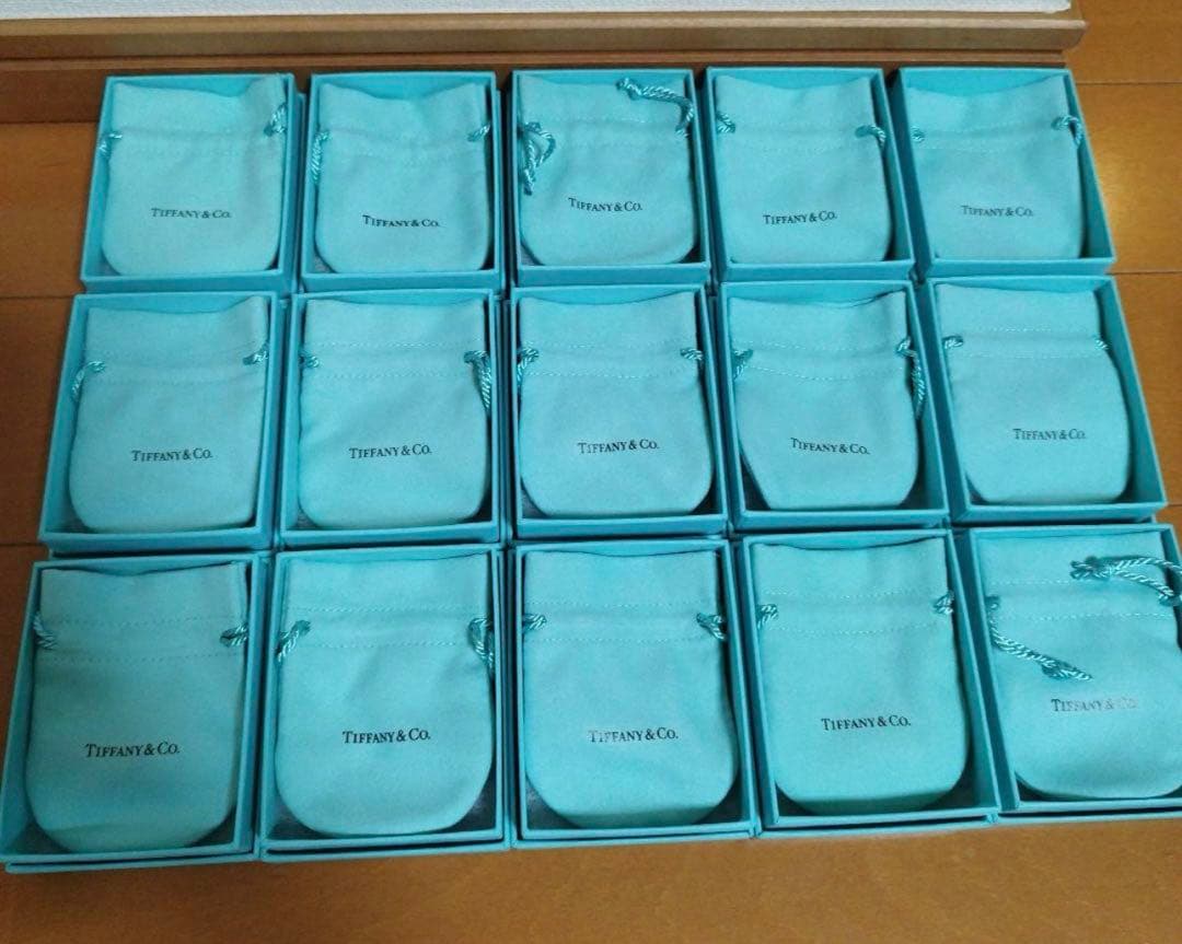 現行品Tiffanyティファニー 空箱巾着 15セット