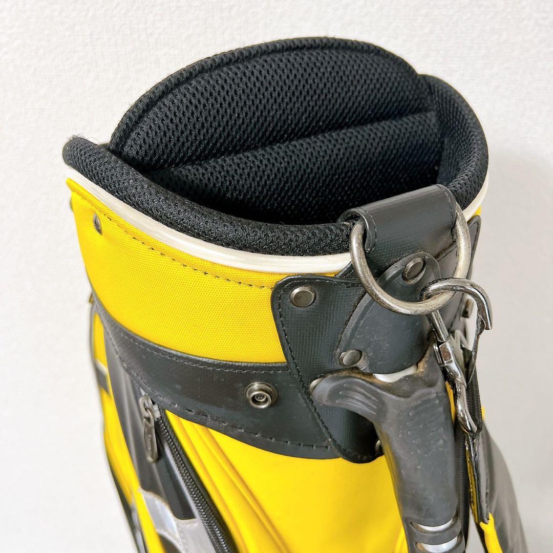 SRIXON スリクソン キャディバッグ 9型 5分割 黄色ゴルフバッグフード