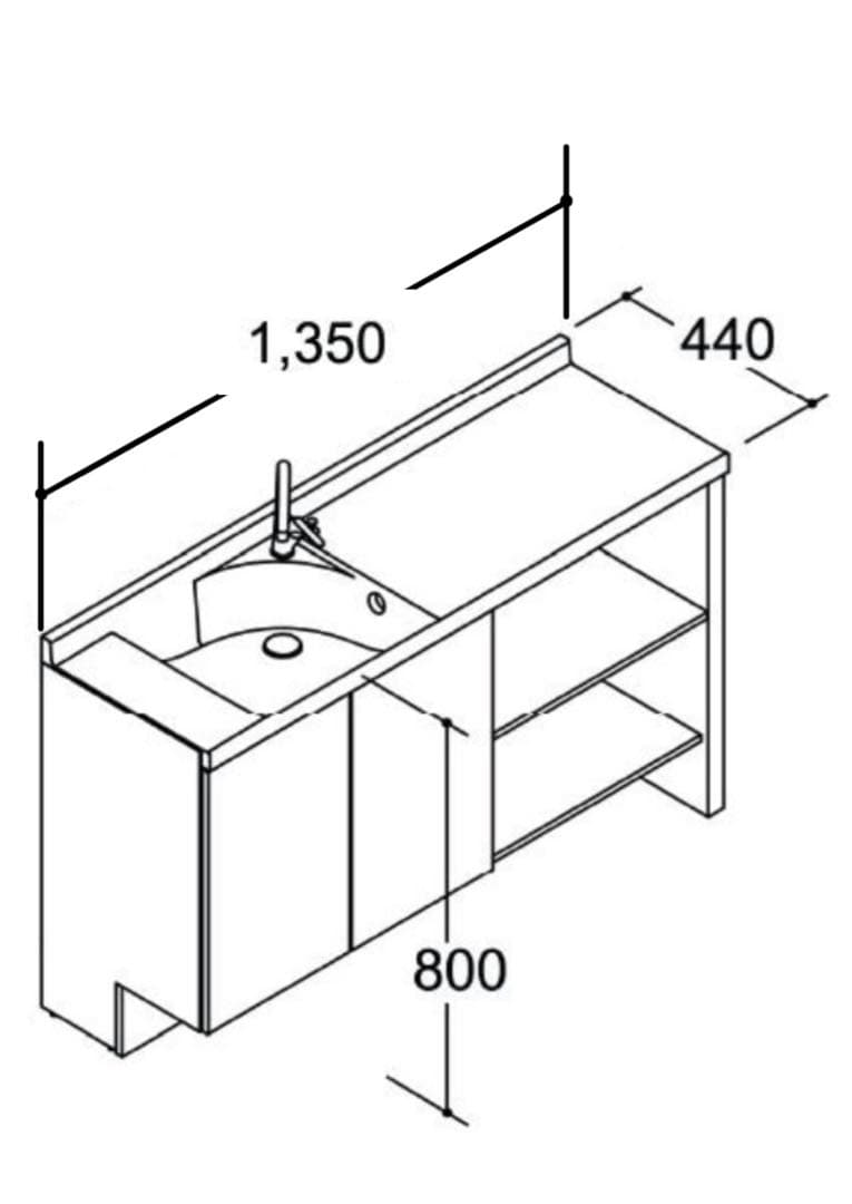 LIXIL 洗面化粧台 NTVN-754A/LL2Y - メルカリ
