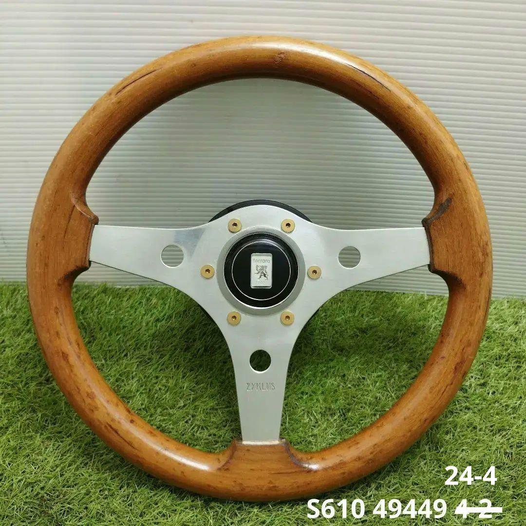 ウッドステアリング 小径 アンティーク飾りに （イタリア フェラーラ