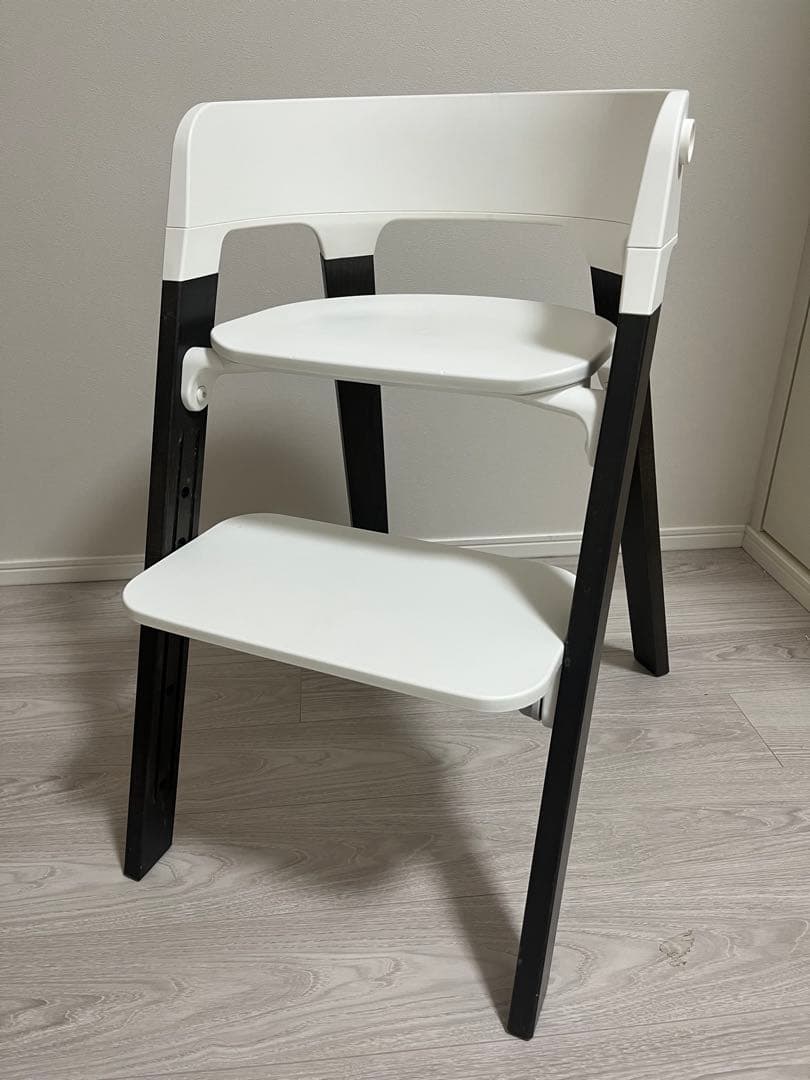 ストッケステップス　ヘイジーグレー　ベビーセット付き STOKKE ストッケ ステップス チェア ビーチ / ナチュラル ｜ ブリベビ
