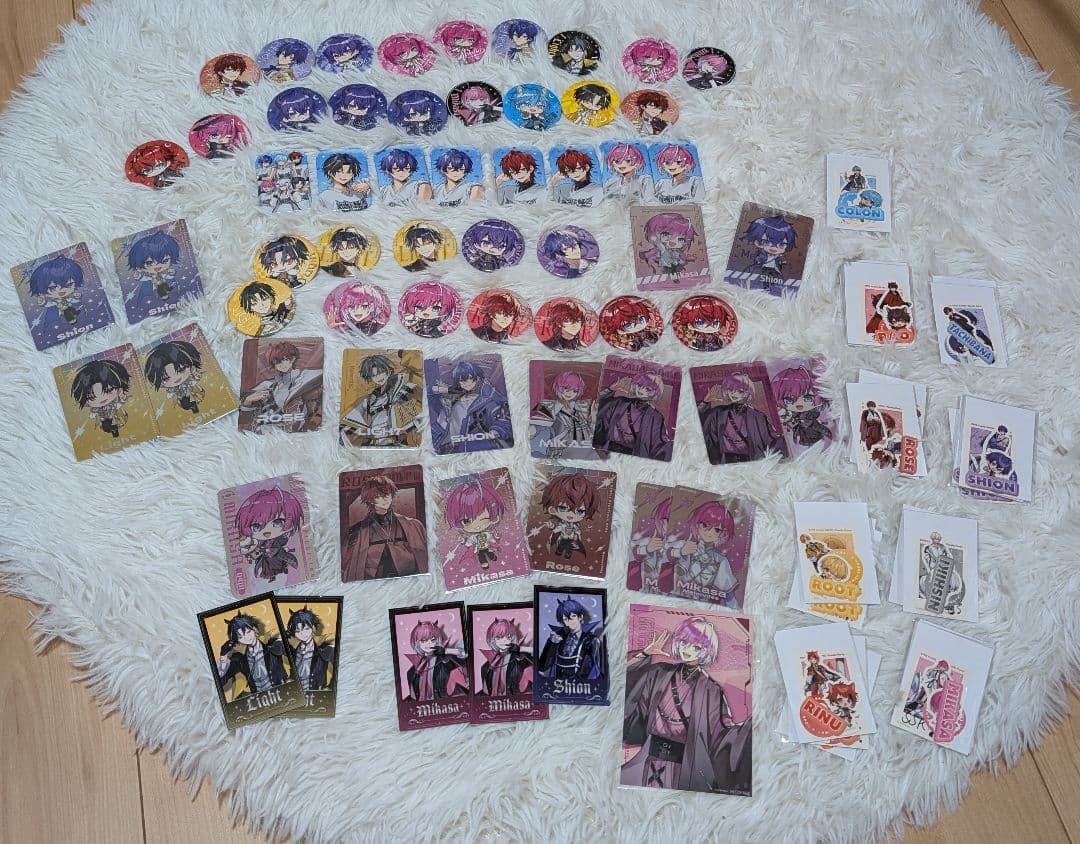 オリジナルキャラクター ステッカー・バッジセット 約50点 12e27d8aec87190b729e45c15a8c13