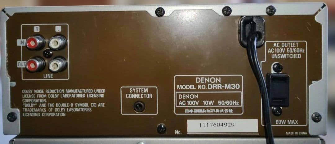DENON カセットデッキ DRR- M30【稼働品】 - メルカリ