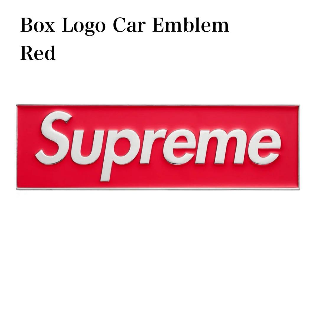 新品未使用】Supreme ボックスロゴ カー エンブレム 赤 - メルカリ
