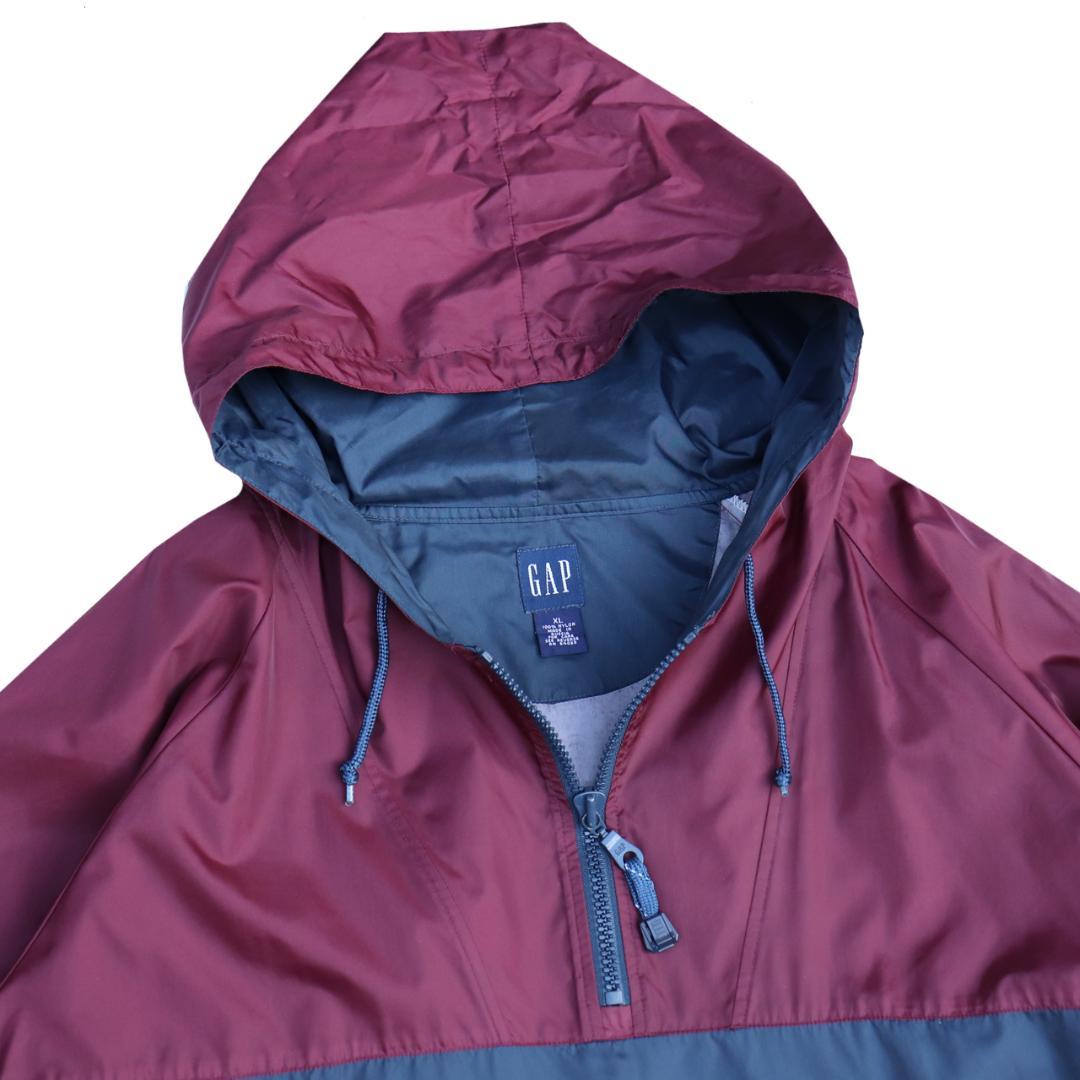 90s オールドギャップ ナイロンアノラックジャケット XL - メルカリ