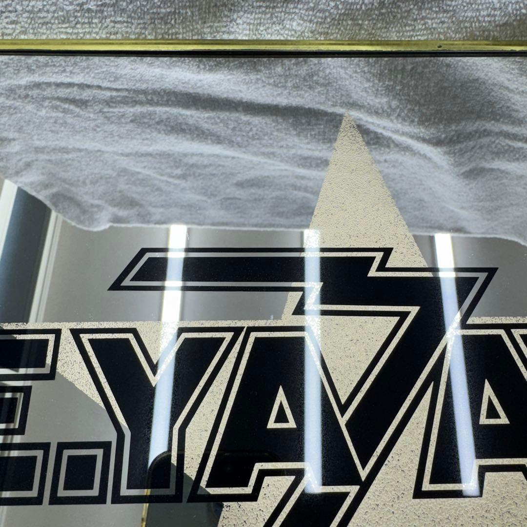 矢沢永吉 E.YAZAWA 鏡 パブミラー 昭和レトロ 極美品 金縁 - メルカリ