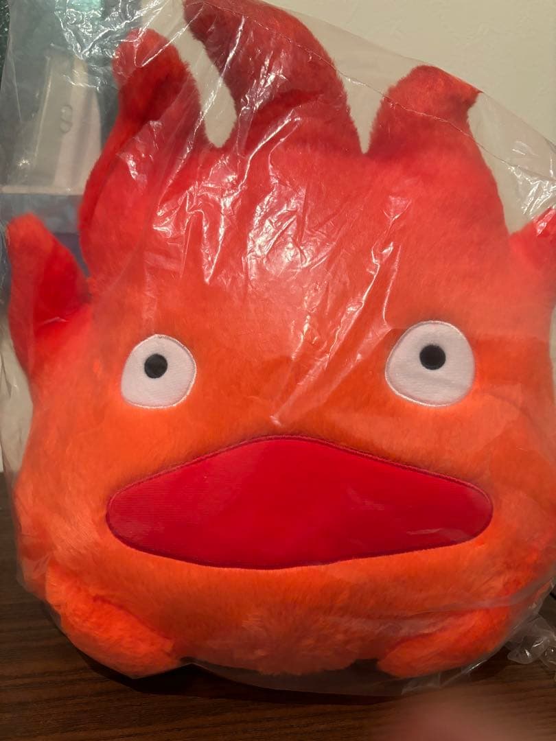 新品】ジブリ ハウルの動く城 カルシファー ぬいぐるみ L - メルカリ