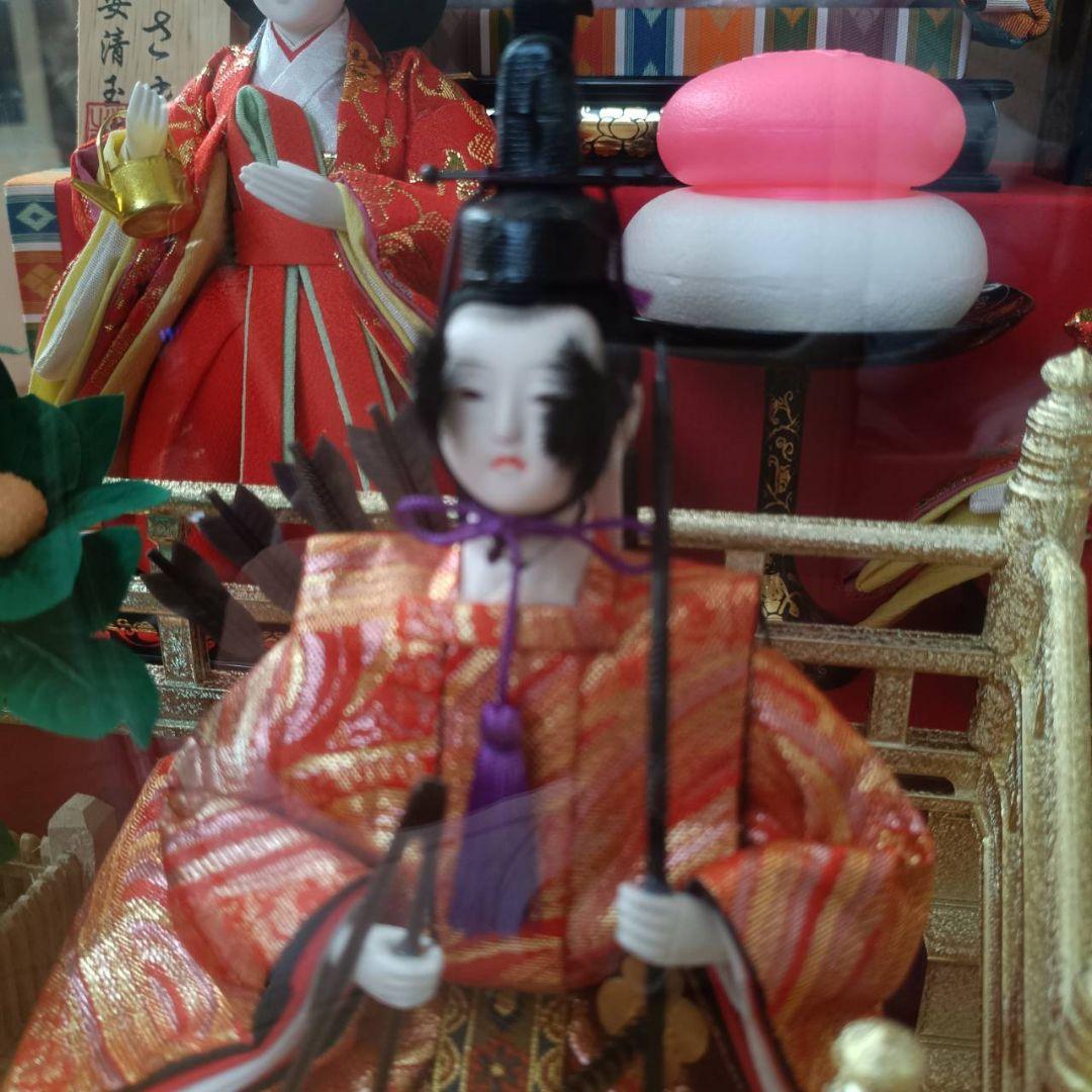東*父様 値下げしました！】雛人形セット ガラスケース付き - メルカリ