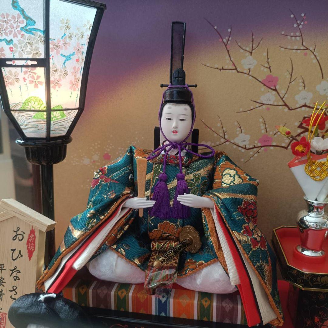 東*父様 値下げしました！】雛人形セット ガラスケース付き - メルカリ