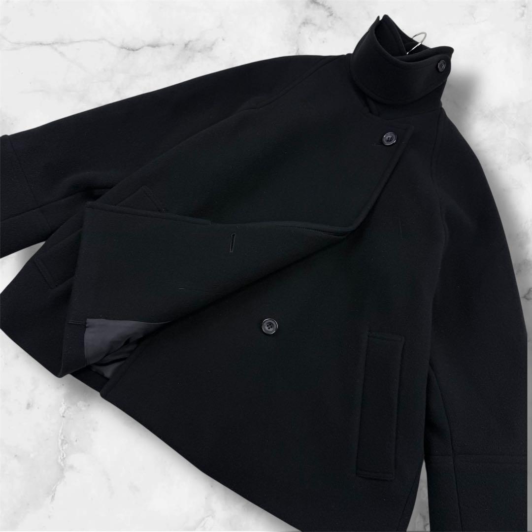 美品 スピックアンドスパン 現行 W/Nyモッサステンカラーショートコート 36 追加》W/Nyモッサステンカラーショートコート | スピック＆スパン