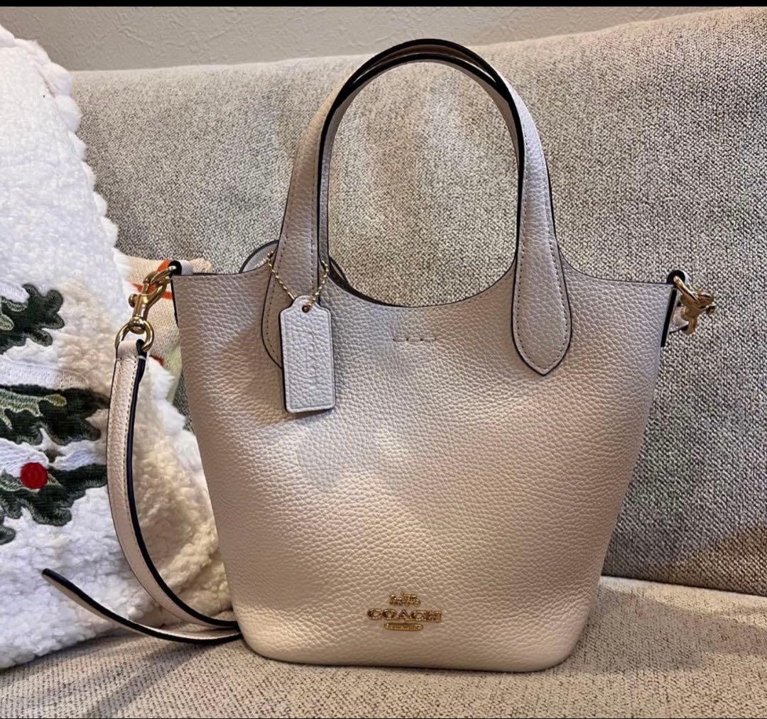 coach ハンナバケットバッグ ホワイト コーチ