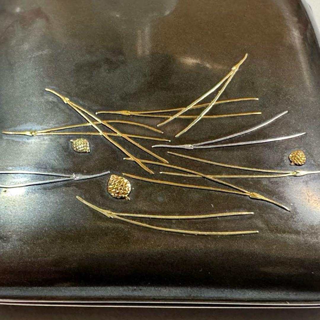 四分一、純金、松葉造嵌シガレットケース - メルカリ