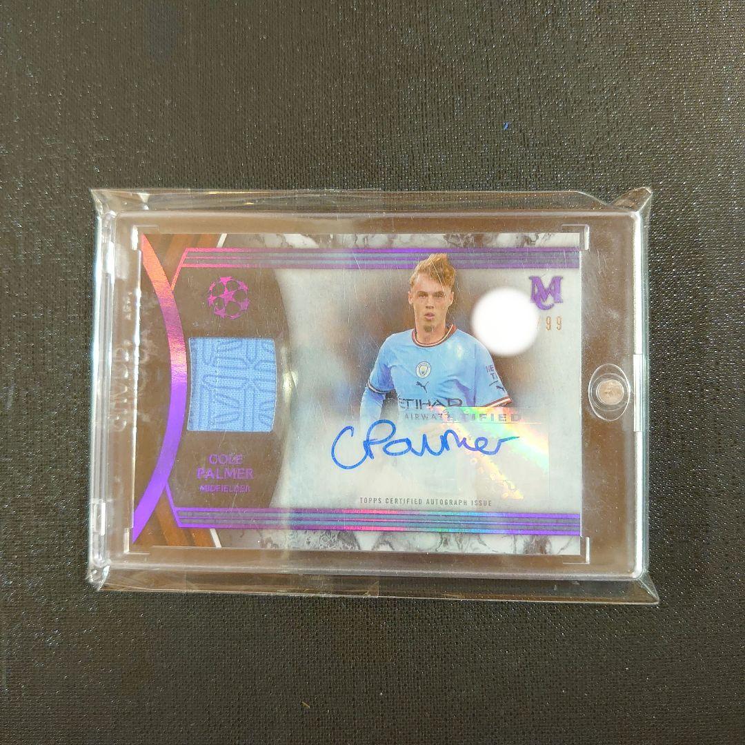 99枚限定 Topps マンチェスターシティ コール・パルマー 直筆サインカード topps コール・パーマー 直筆サインCole Palmer UEFA - メルカリ