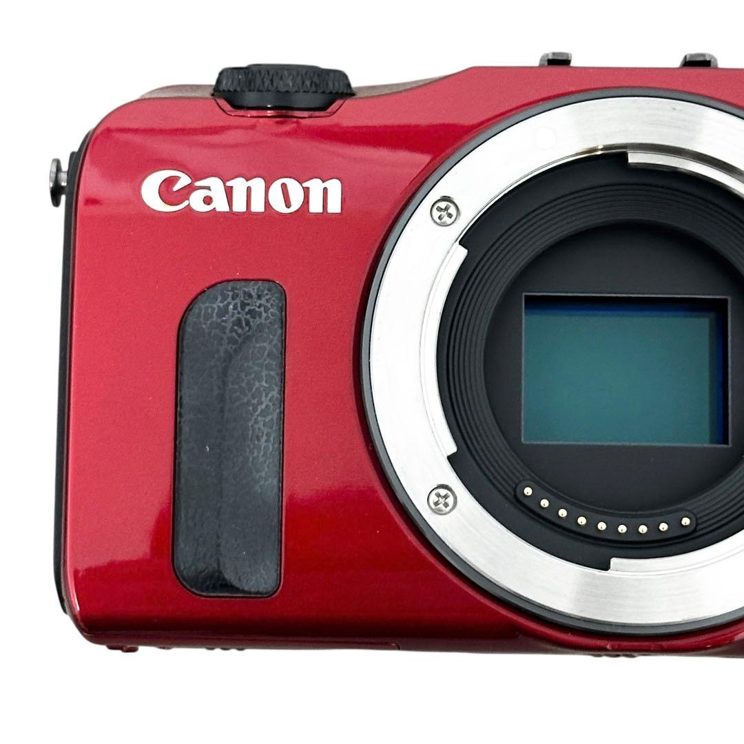 CANON EOS M ミラーレス一眼 ダブルレンズキット レッド 赤