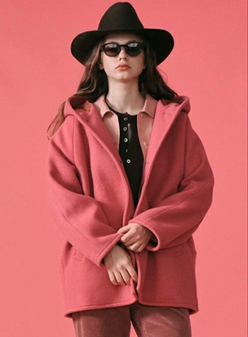 ⭐︎Mariko【新品タグ付き】ルメランジュ　ウールコート　ピンク TSURU by Mariko Oikawa - 【くぅさま専用】ツルバイマリコオイカワ