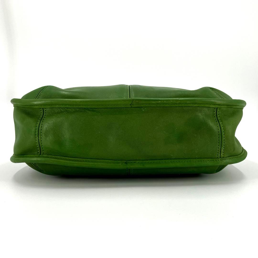 希少カラー✨ オールドコーチ エルゴ ショルダーバッグ グリーン 9033