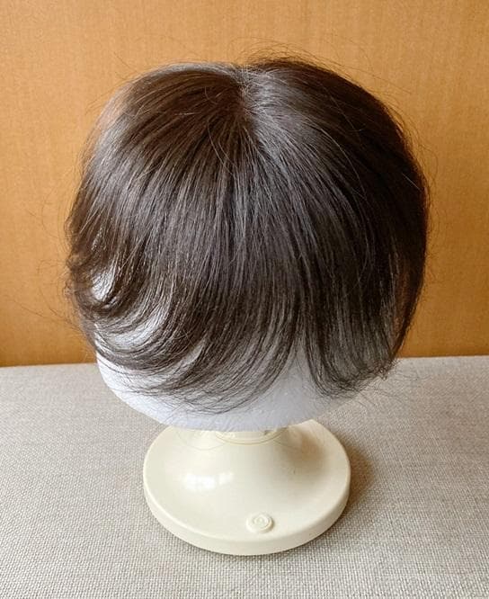 WIG YUKI ユキ 人毛40％MIX 高級トップピース ナチュラルブラック