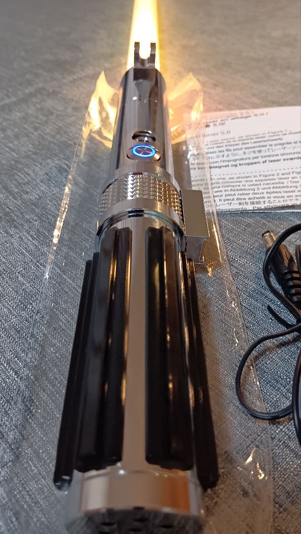 合金製ライトセーバー アナキン仕様 SWギミック 振動 音 光 usb充電