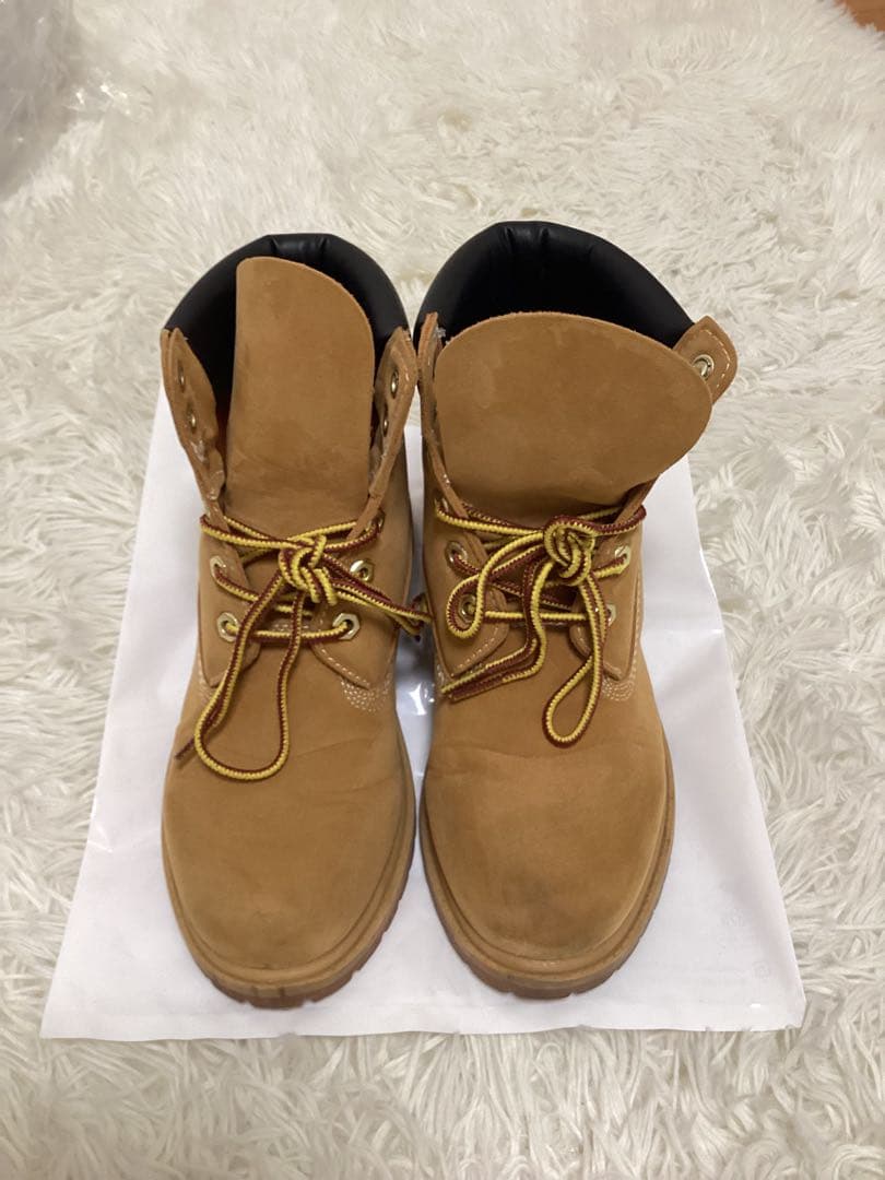 Timberland ベージュ ワークブーツ - メルカリ