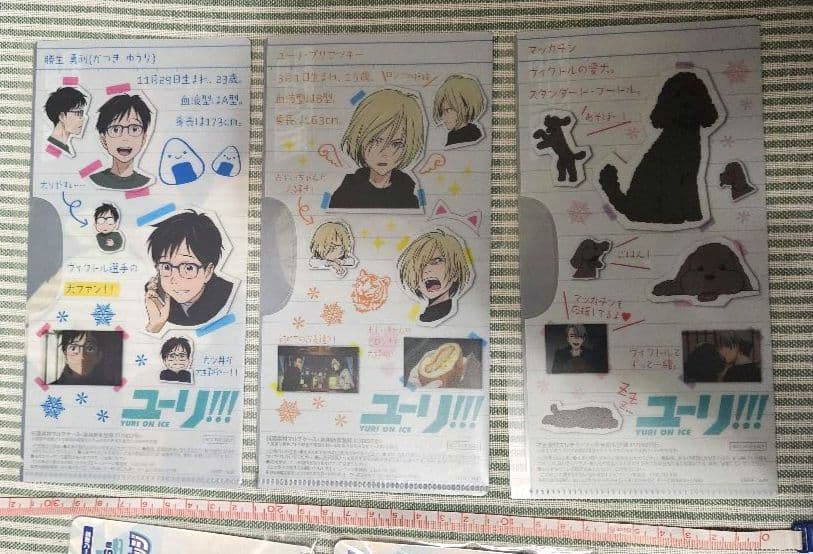 ユーリ!!!on ICE グッズ7点セットミニキャラ缶バッジ ミニクリア