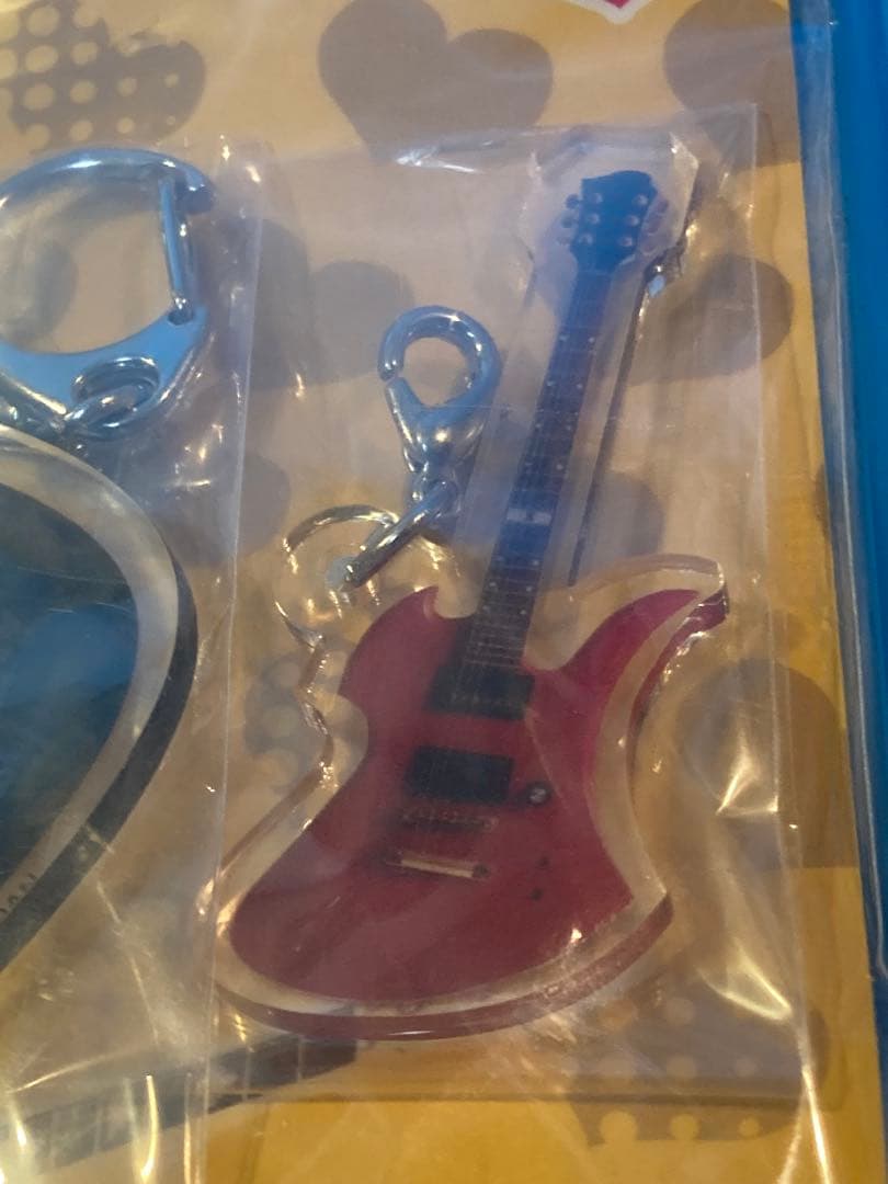 X-JAPAN／hide 未使用 アクリルプレートキーホルダー ギター&ピック