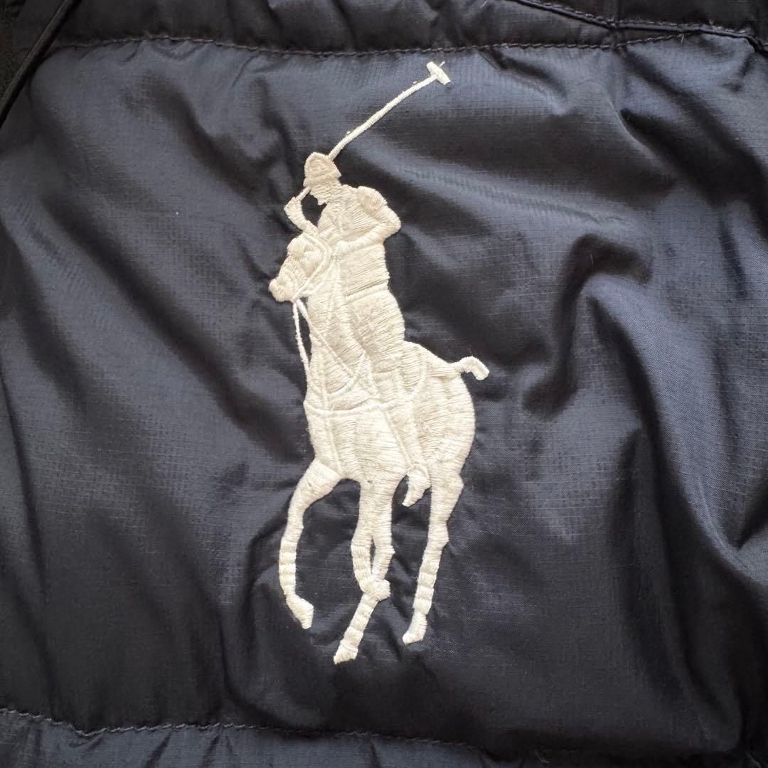 ポロラルフローレン】ダウンジャケット ビッグポニー XL 紺 2way