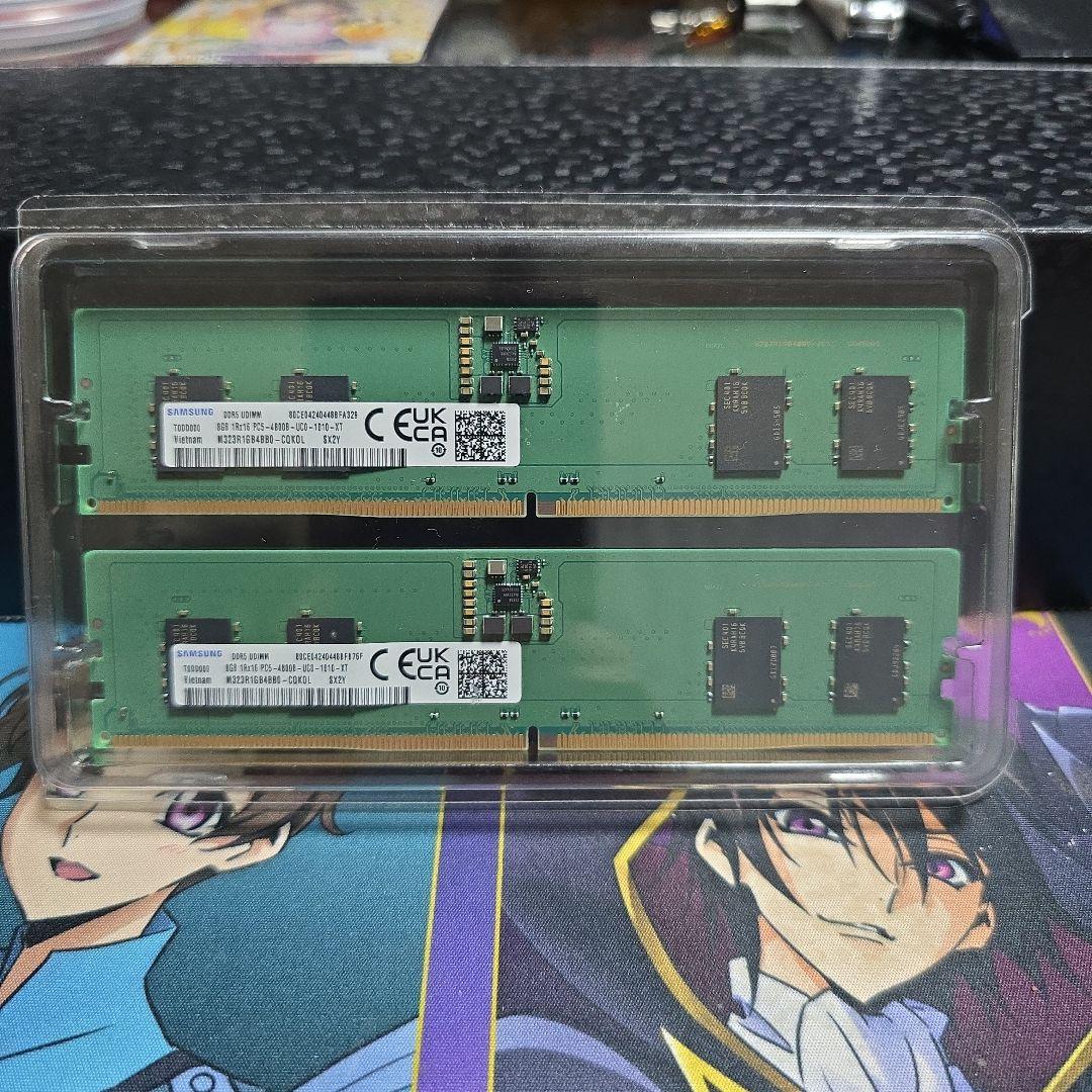 Samsung DDR5 8GB メモリ 2枚 - メルカリ