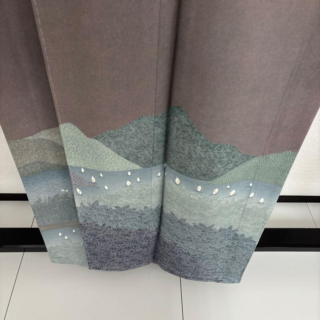 作家物 江戸小紋 鮫小紋 紋無し 船 唐草 付下げ 正絹 AK-4959 - メルカリ