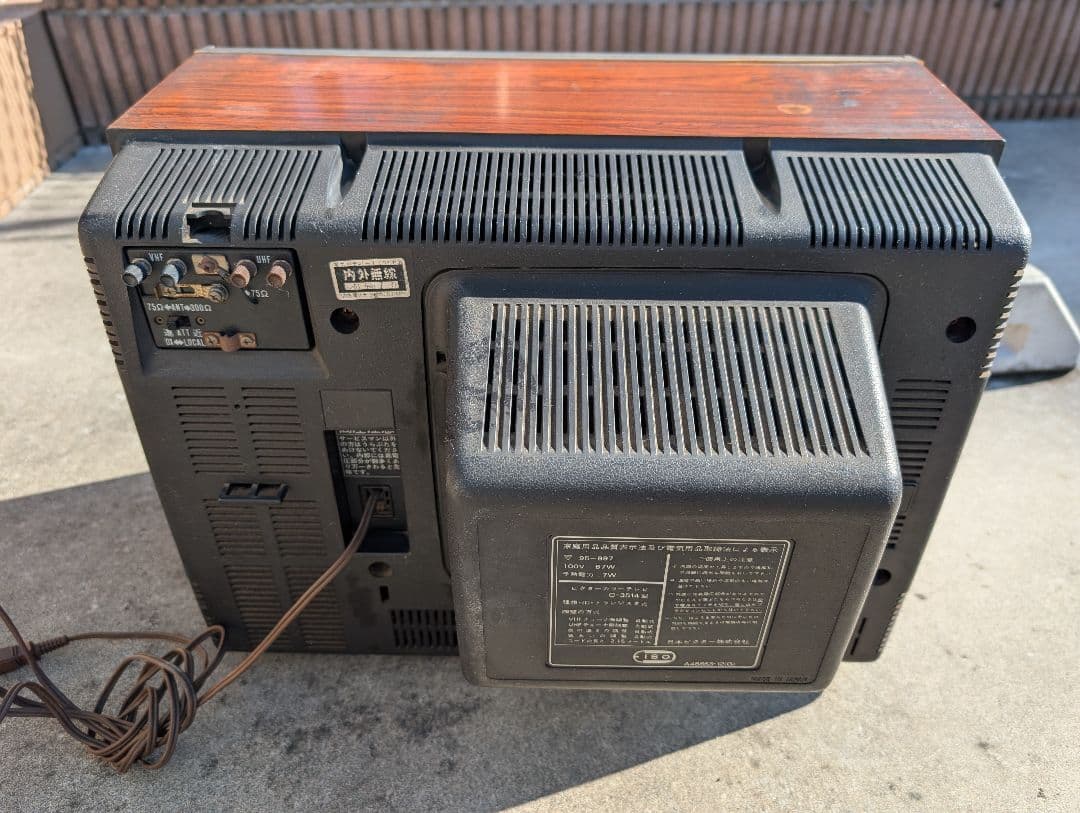 希少！！ビクター カラーTV c-3514型 ブラウン管TV 木目調 ジャンク