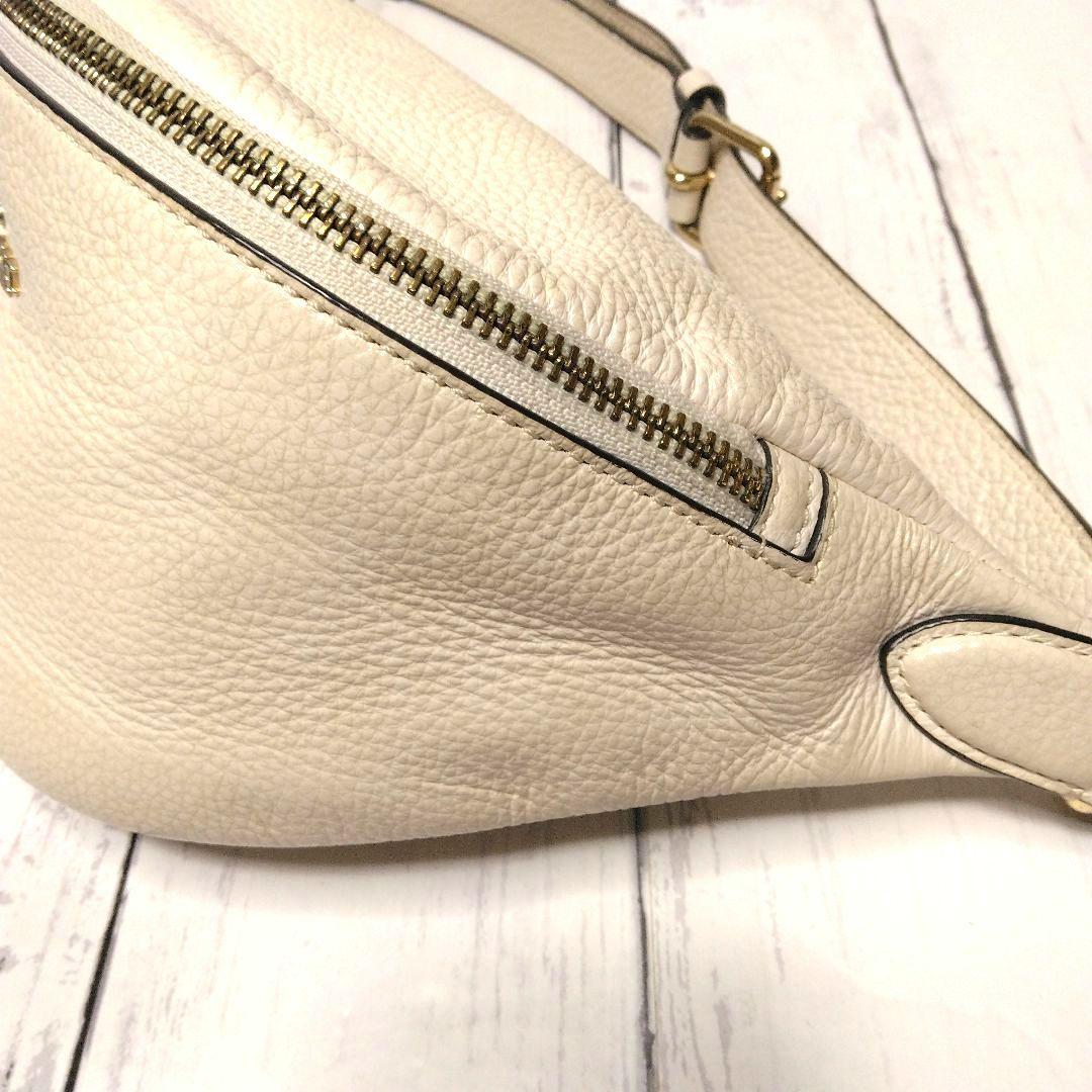 COACH ウエストポーチ シボ革 ロゴ オールレザー M1980-F48738