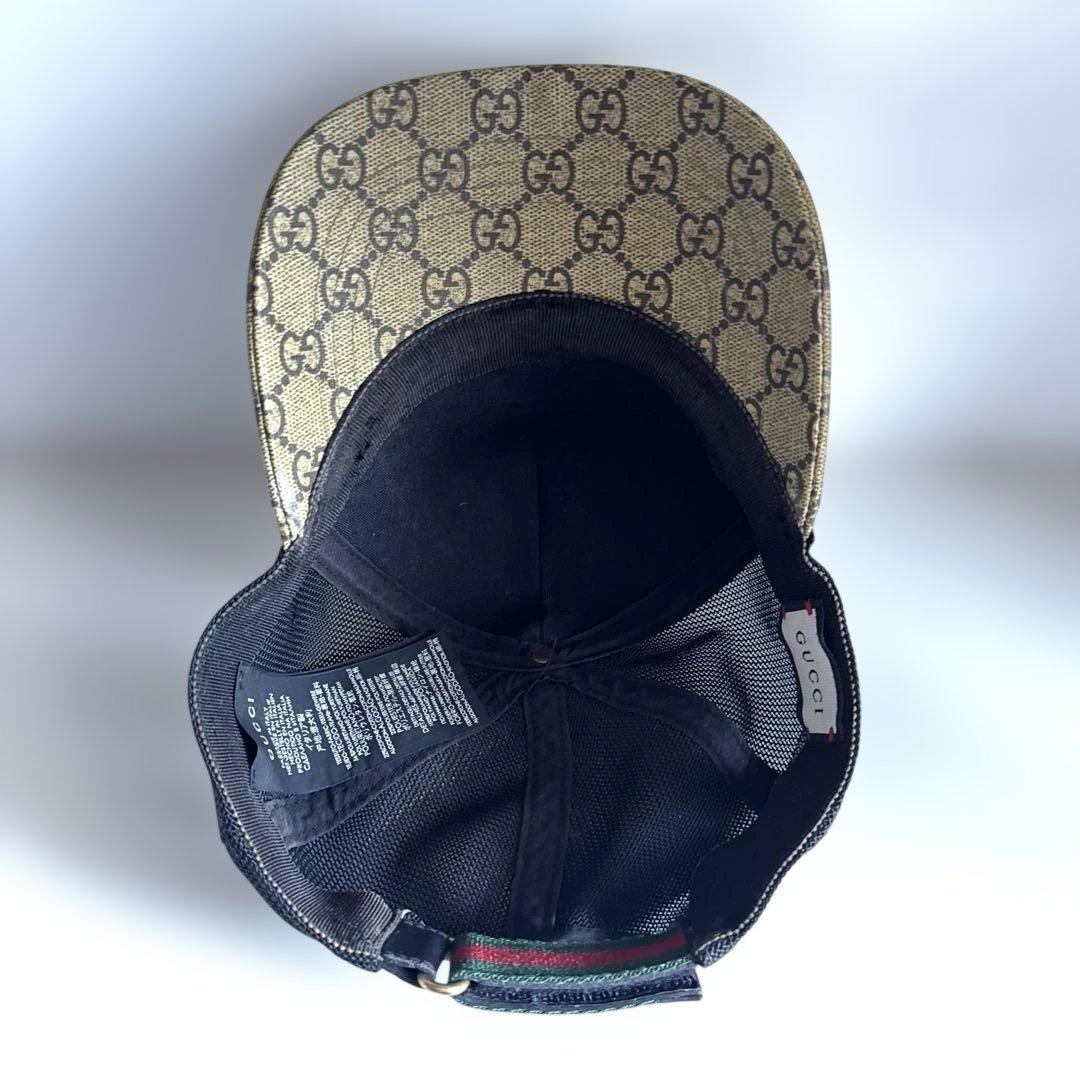 グッチ アジャスタブルキャップ タイガー GGスプリーム XLサイズ