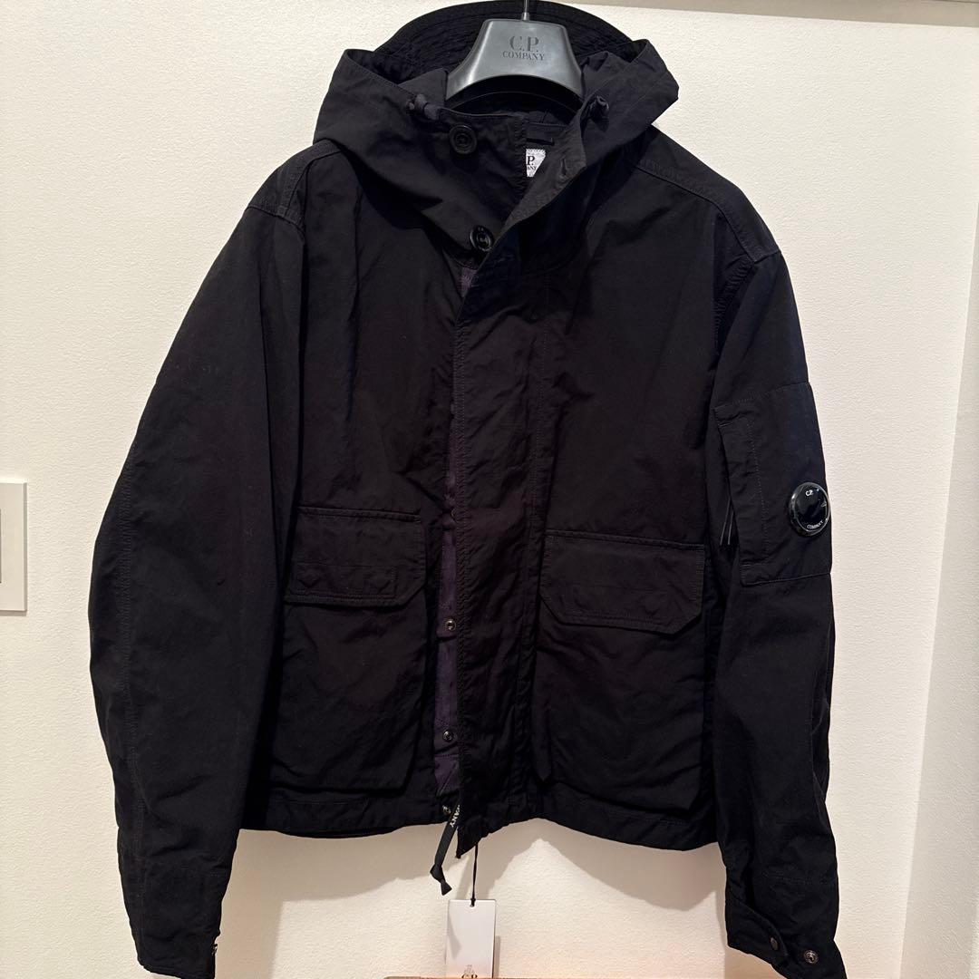 ジャケット・アウター C.P. Company TWILL HOODED SHORT JACKET S Green Twill Hooded Short Jacket | CPC UK Online Store